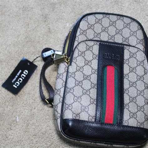 gucci bag with heart logo|shoulder Gucci chest bag.